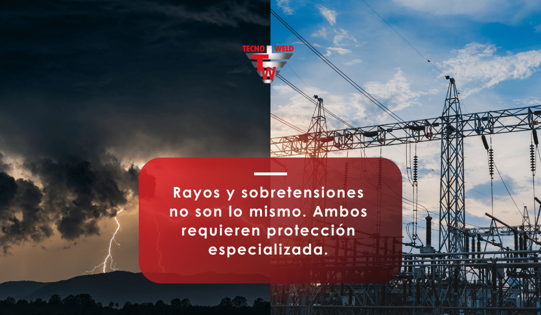 Diferencia entre rayos y sobretensiones eléctricas