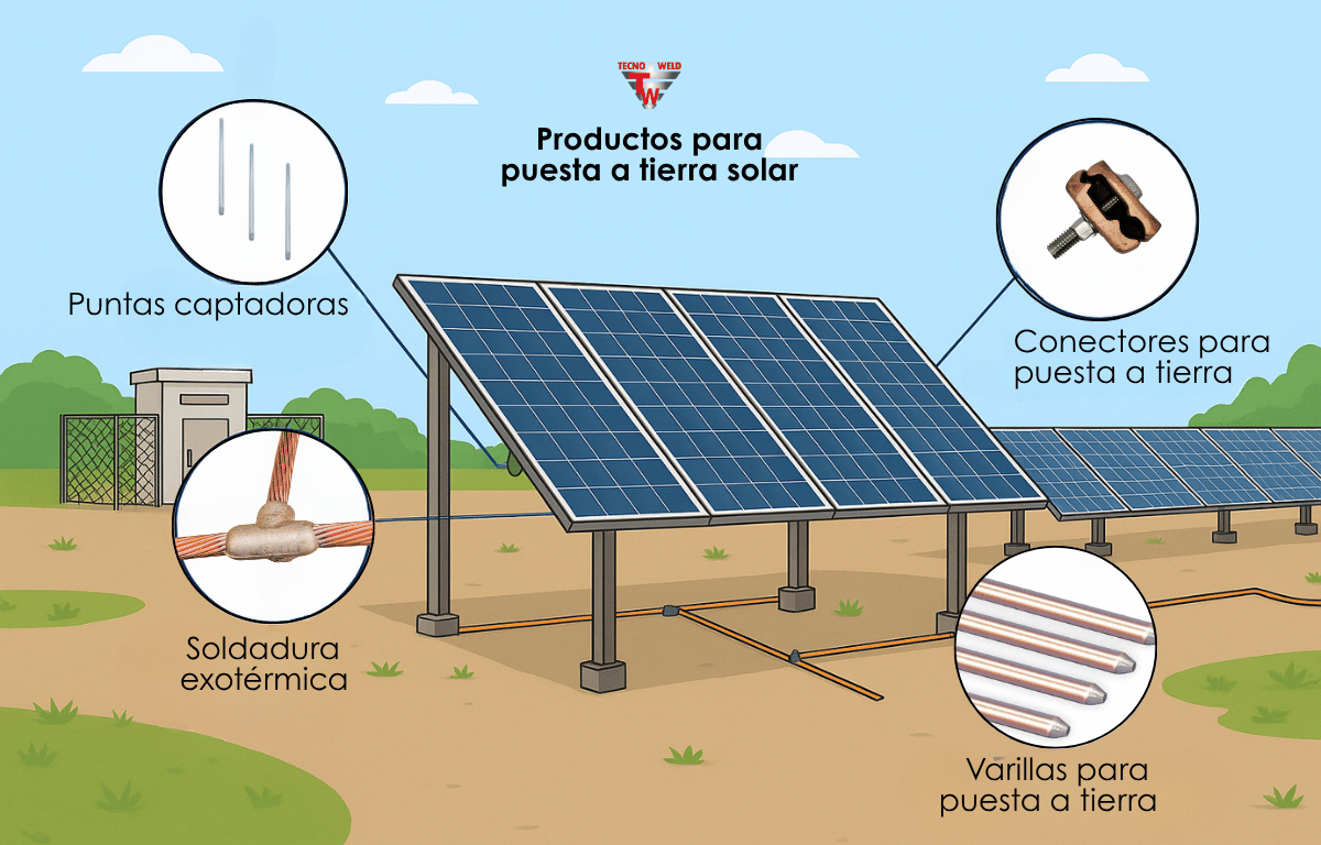 tecnoweld-puesta-a-tierra-solar-05 productos tecnoweld en puesta a tierra solar en granja fotovoltaica